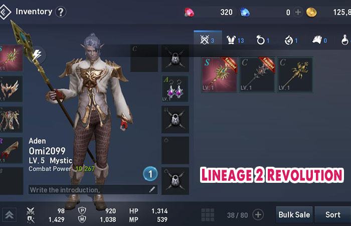 hướng dẫn chọn nhân vật lineage 2 revolution