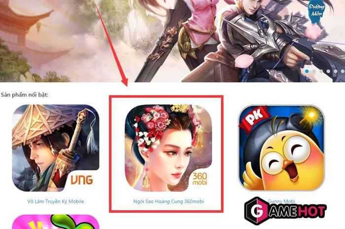 Màn hình nạp tiền game ngôi sao hoàng cung