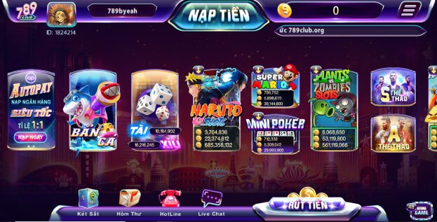 Cổng game 789 club là nơi quy tụ nhiều anh em về chơi