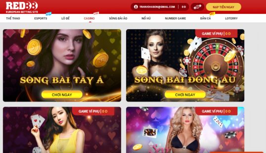 Cá cược thể thao, casino, nổ hũ bắn cá tại Red88 uy tín hơn ai hết