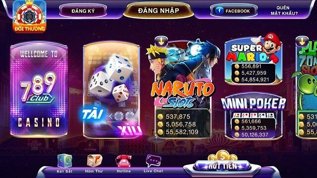 Một số game nổ hũ có tại 789 club