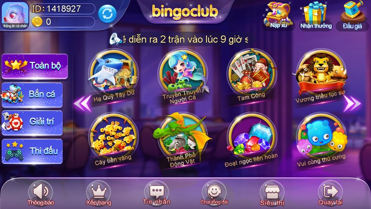 Hệ thống game bắn cá hấp dẫn và đa dạng