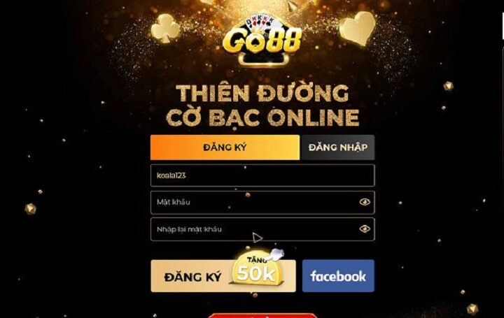 Đăng ký tài khoản bên Go88 thật dễ dàng