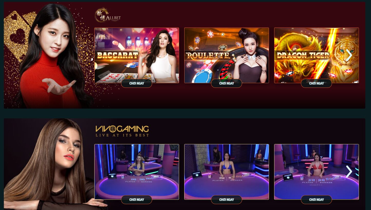 Sòng bài casino live luôn hot tại Lucky88