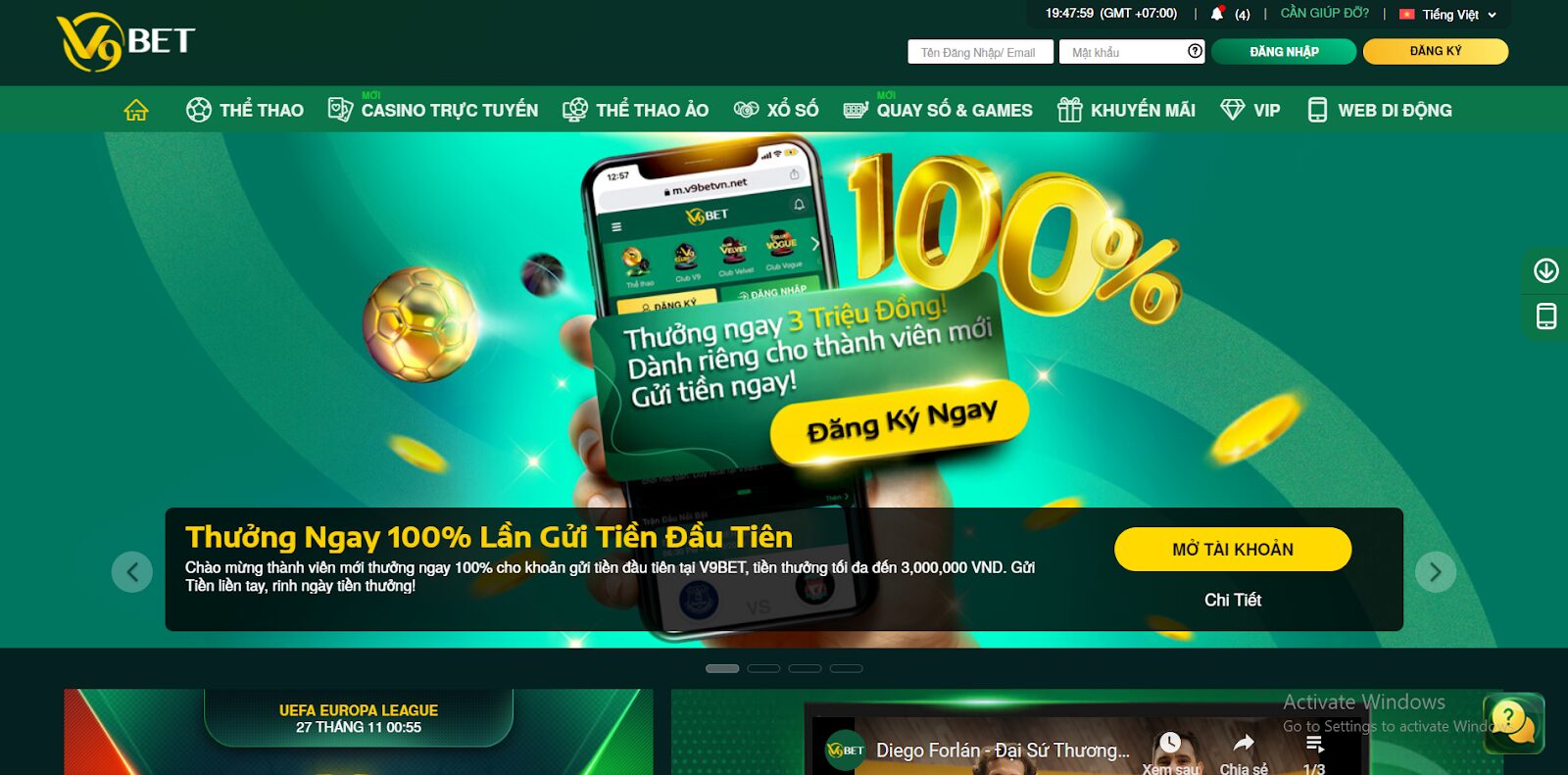 Giao diện game của nhà cái V9bet cực kỳ chất chơi