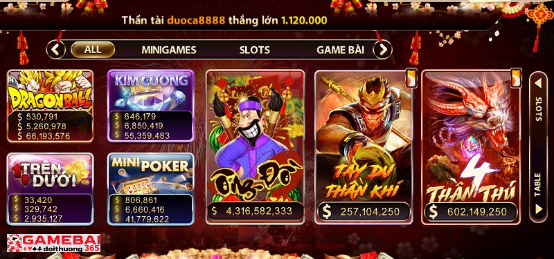 Số lượng game đa dạng, đầy màu sắc tại cổng game bài đổi thưởng